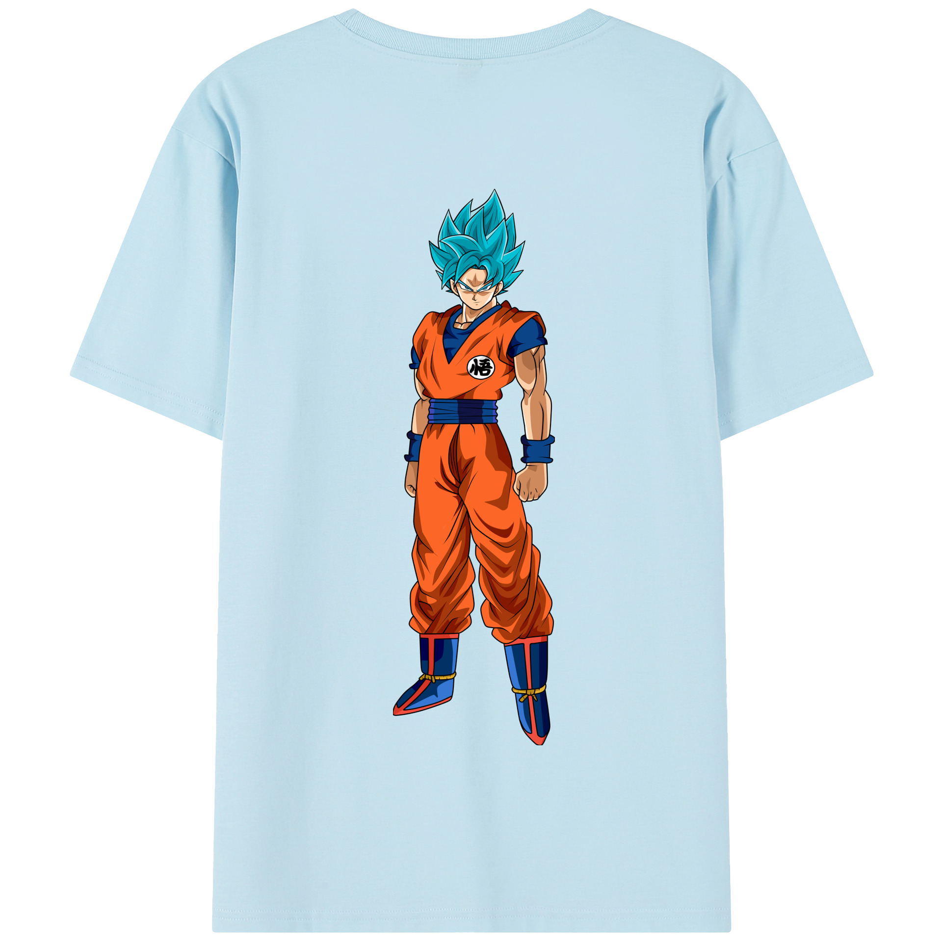 （画像用） ドラゴンボール 孫悟空（そん ごくう）Son Goku カカロット DRAGON BALL Kakarotto 綿100％半袖Tシャツ（背面プリント）